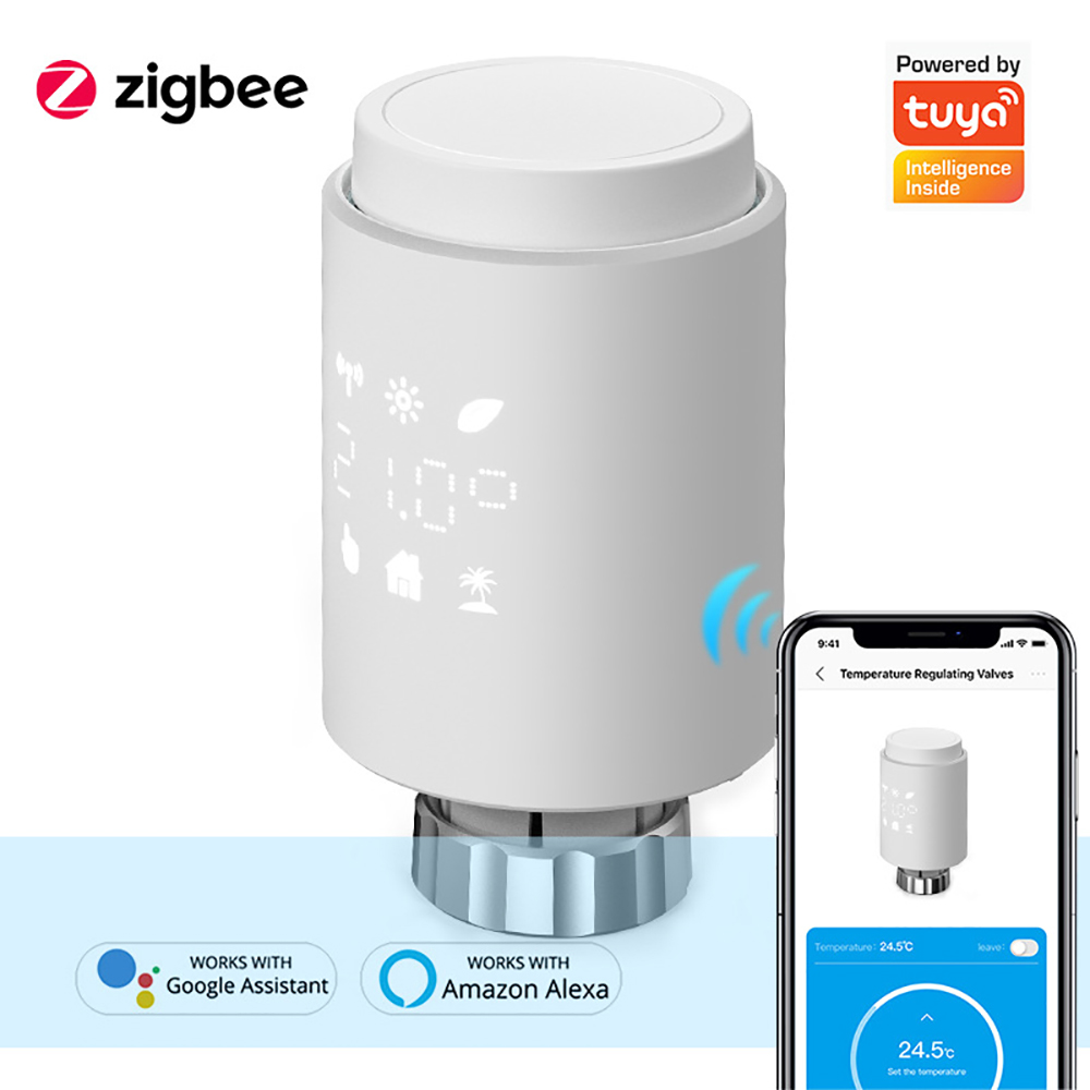 ZIGBEE intelligent radiator valve intelligent radiator valve mobile phone APP program selection control intelligent_thermostat RSH-RV01-ZigBee