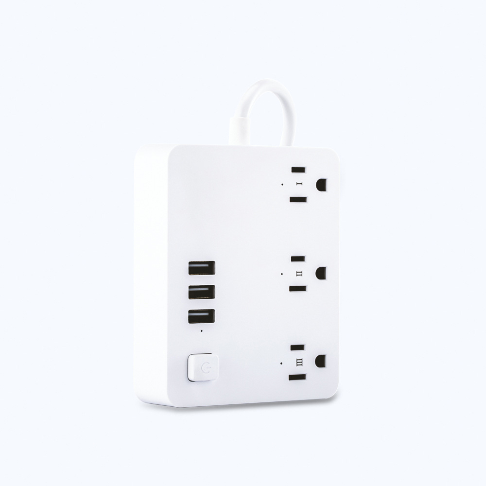 US Standard Dual USB Output WIFI with Cable Triple Plug