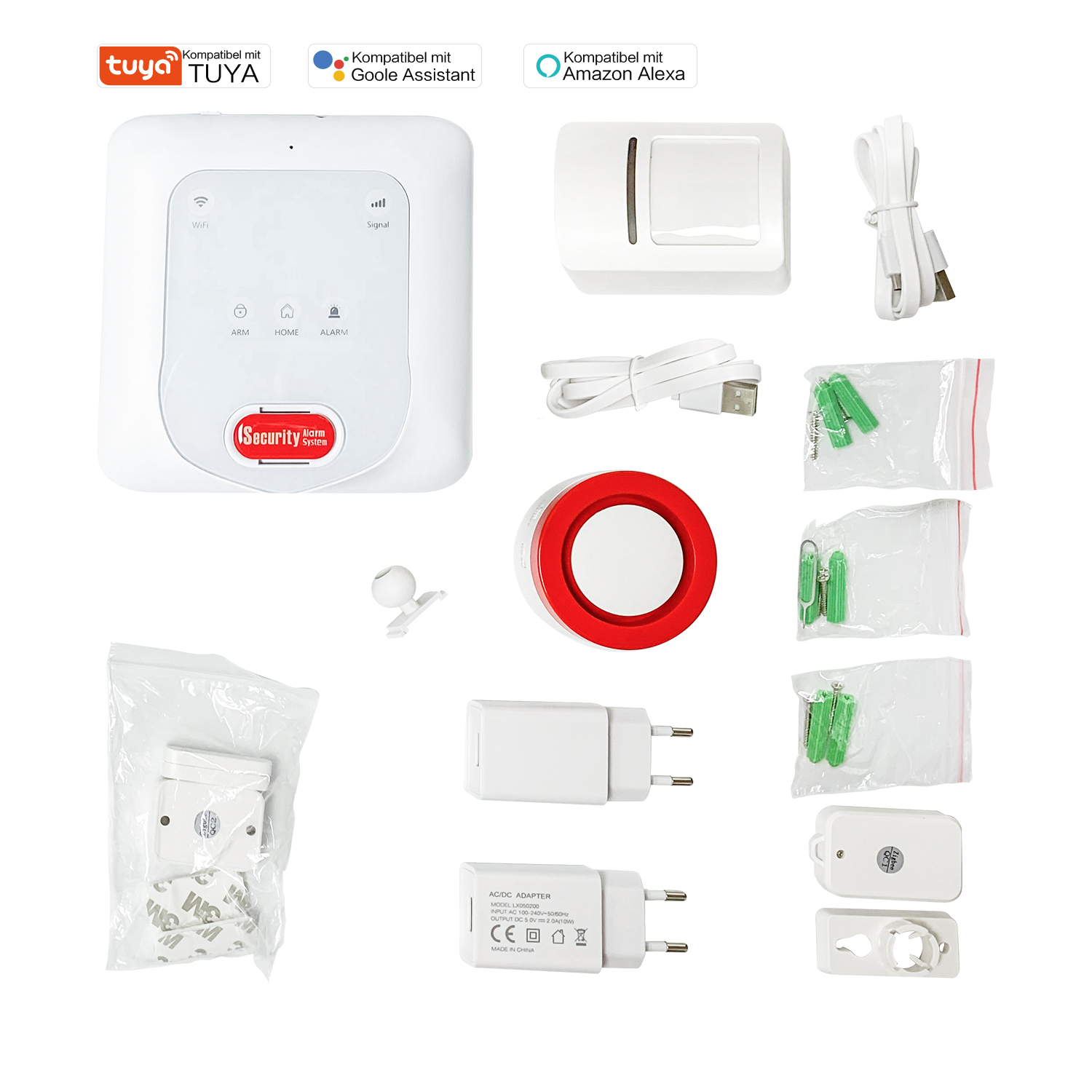Alarmsystem mit GSM 2G und drahtlosem PNI Safe House PG650 Intelligentes Haussicherheitssystem, drahtlose Verbindung, Einbruchalarm, drahtloser Alarm, intelligenter Alarm über TUYA iOS/Android SmartH2
