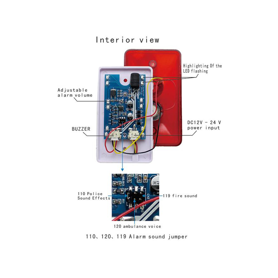 WIFI sound and light alarm