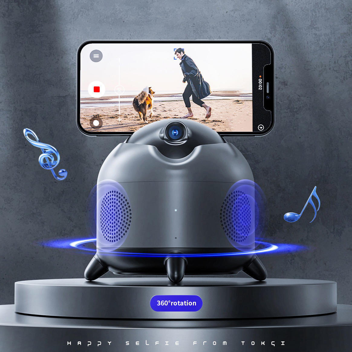AI smart music gimbal